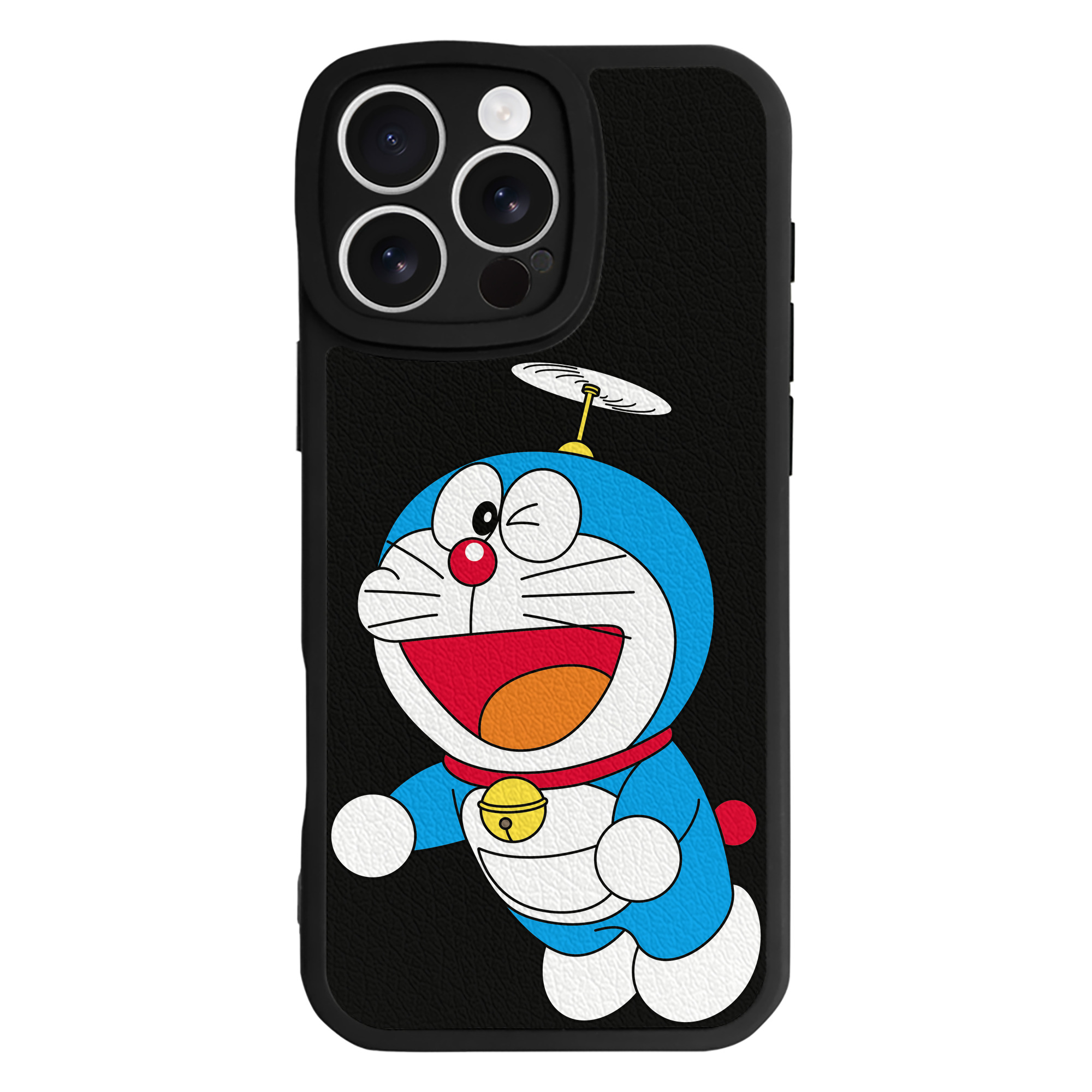 （画像用） ドラえもん Doraemon 【iPhone 16シリーズ対応】シリコンスマホケース（レザー調） 材質：シリコン